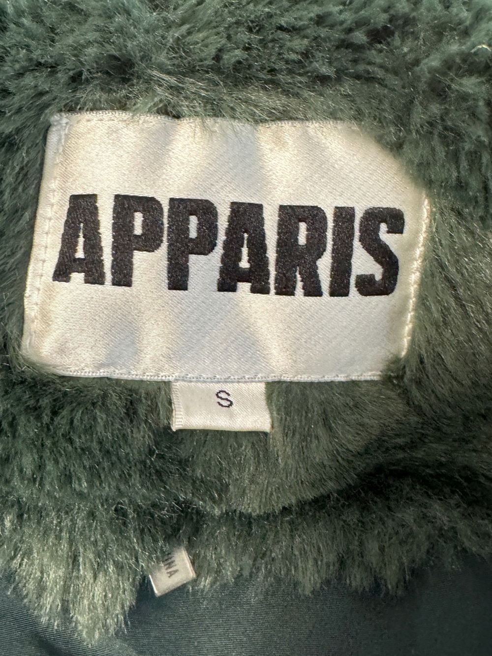 Apparis | Goldie Hooded Jacket in Emerald Green size small - Picture 6 of 8